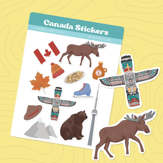 Canada Sticker Sheet