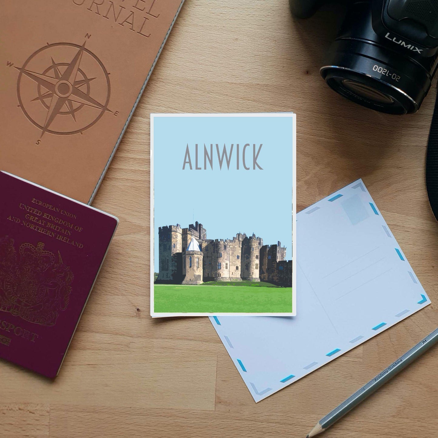 Alnwick Travel Poster