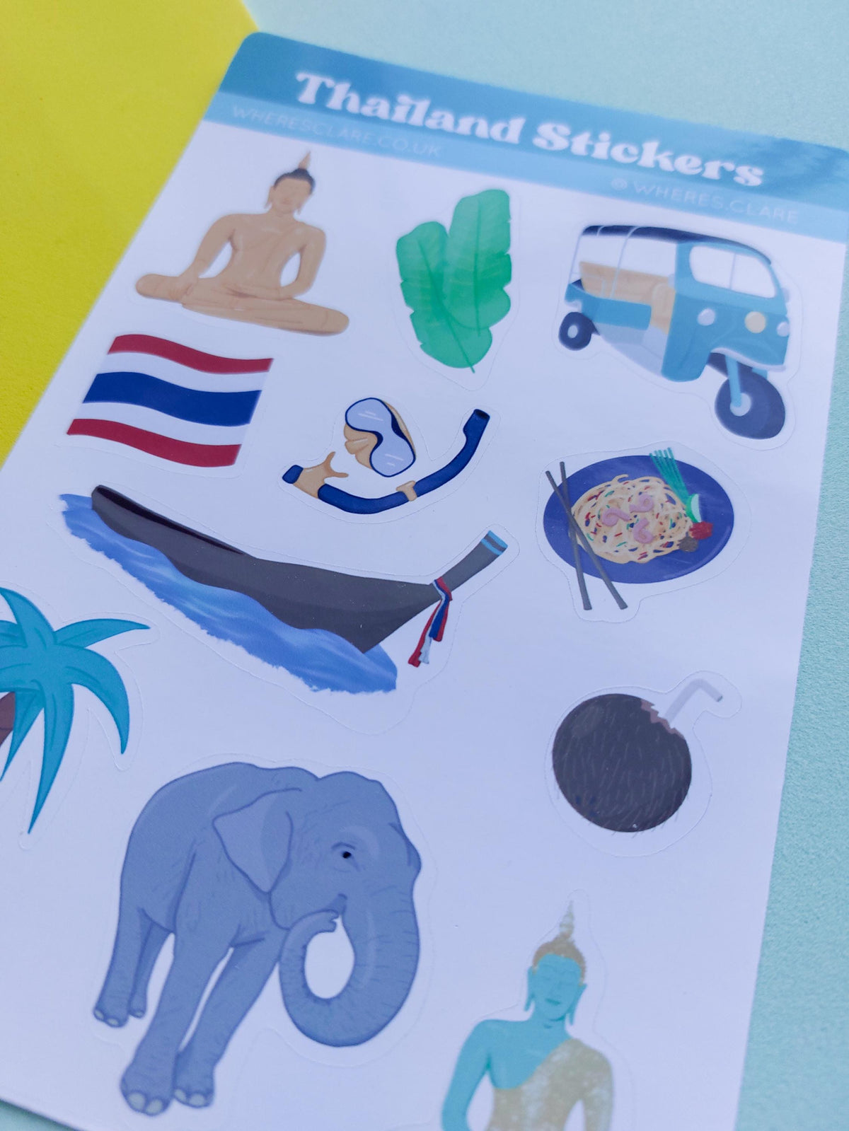 Thai Sticker Sticker Thailand Sticker Sheet – Where's Clare