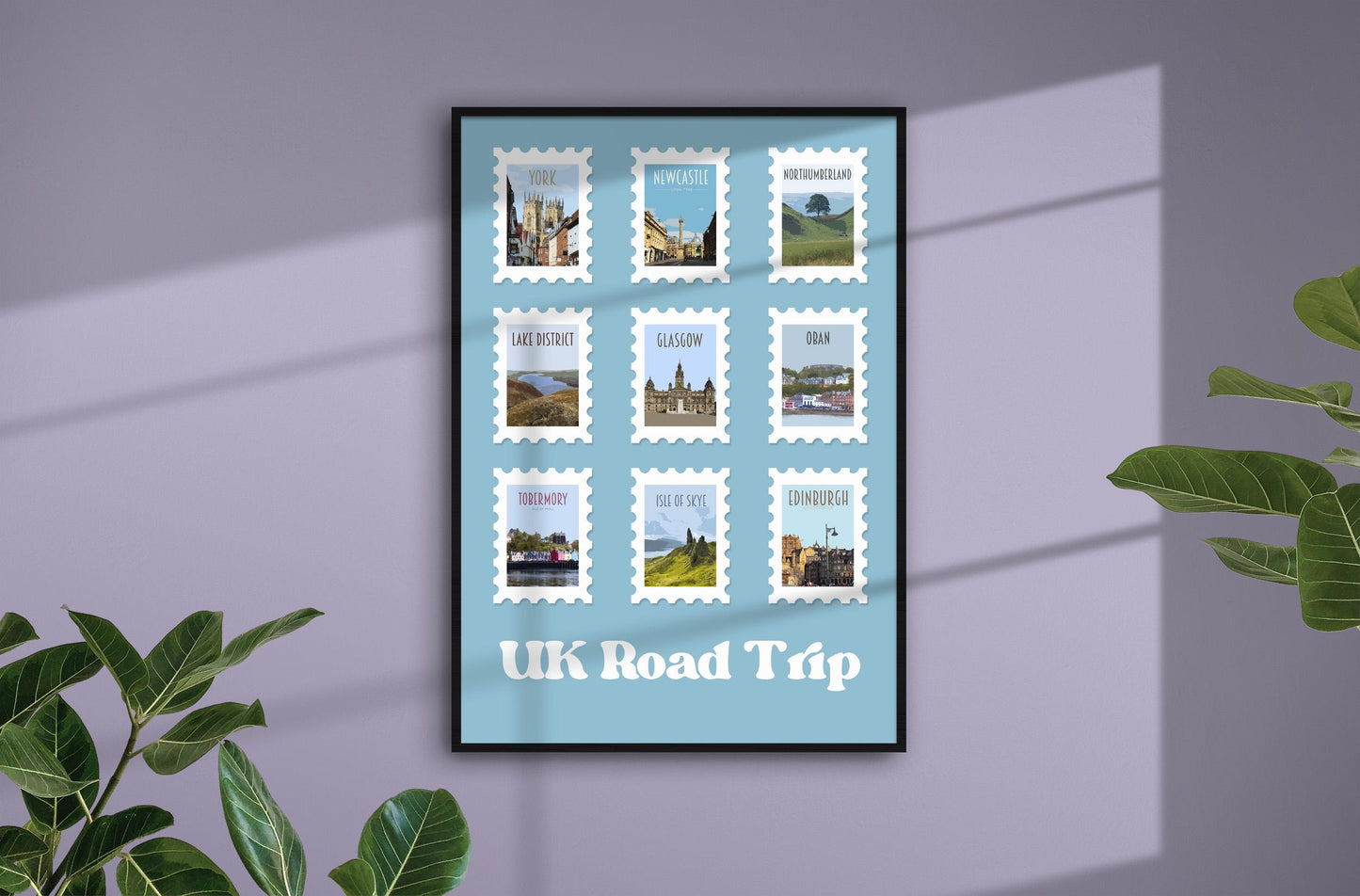 Custom Travel Stamp Poster