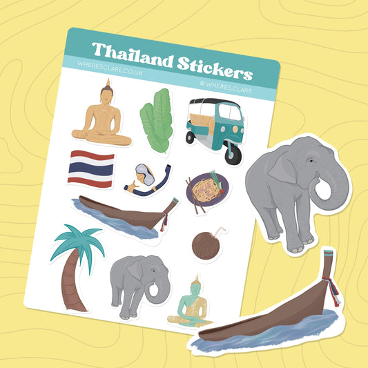 Thailand Sticker Sheet