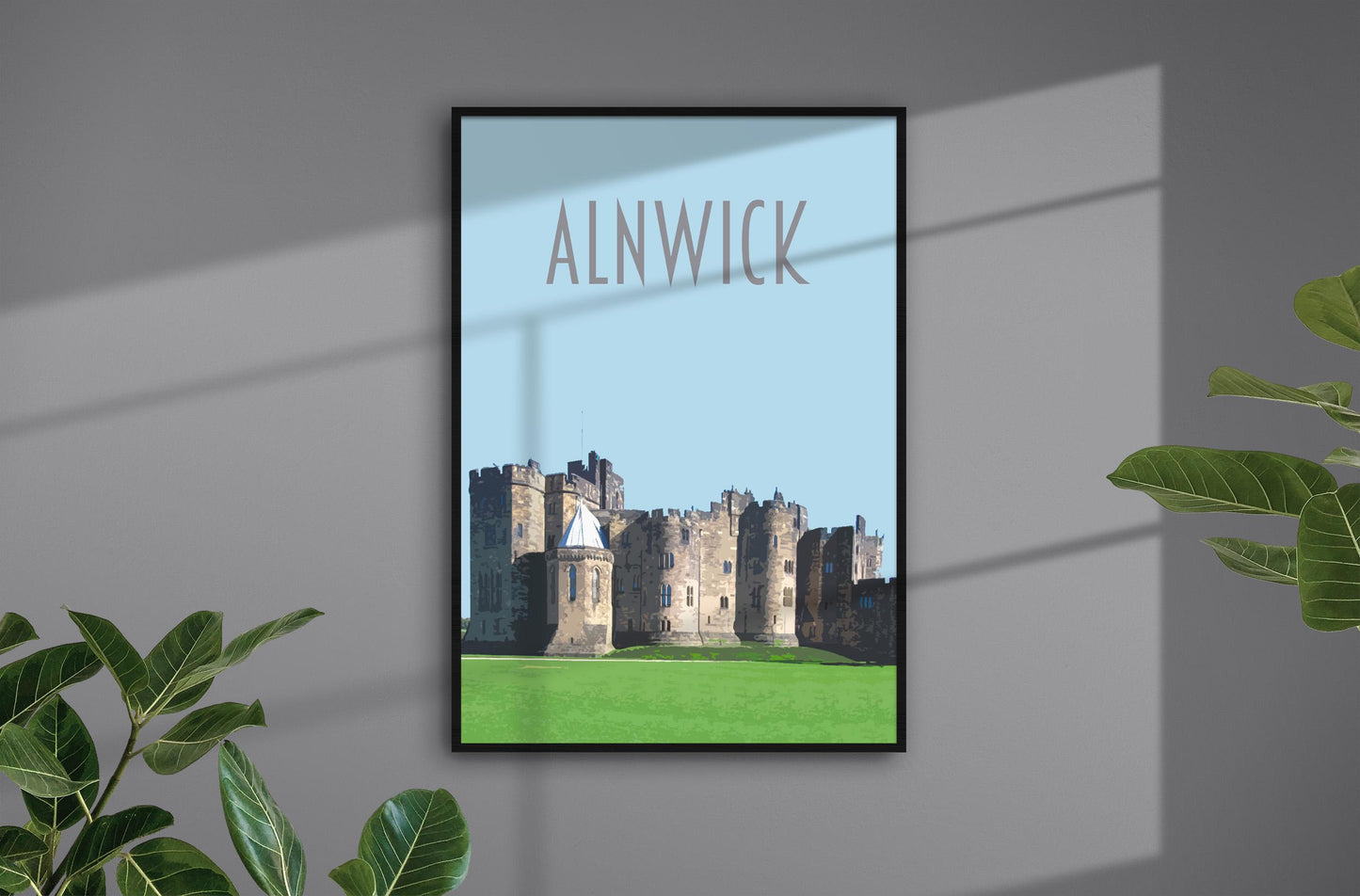 Alnwick Travel Poster