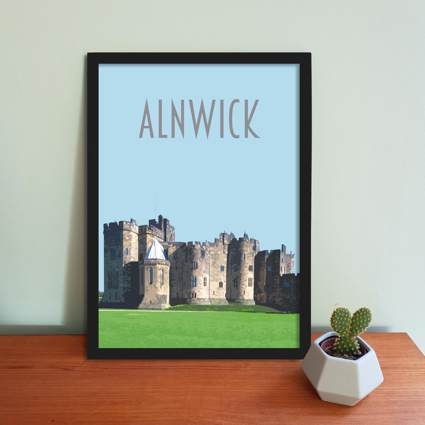 Alnwick Travel Poster