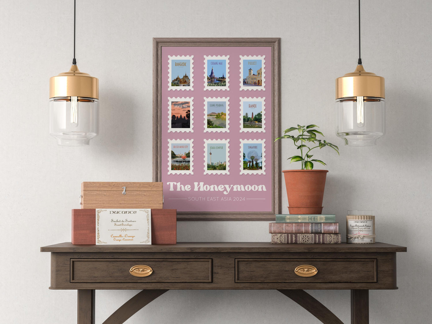 Custom Travel Stamp Poster