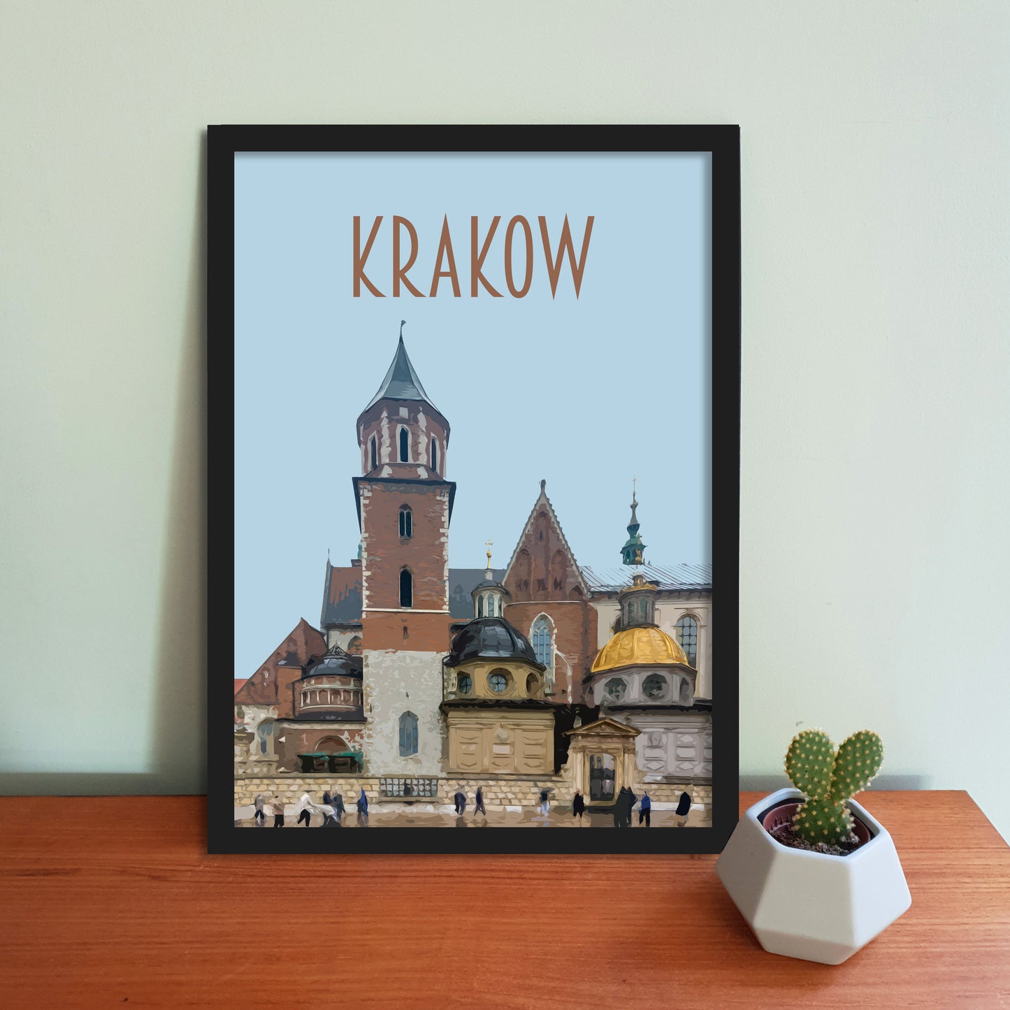Krakow Travel Poster