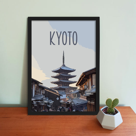 Kyoto Travel Poster - Yasaka Pagoda