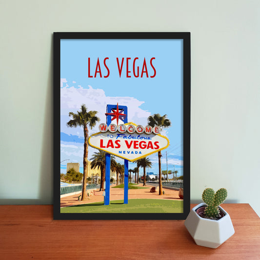 Las Vegas Travel Poster