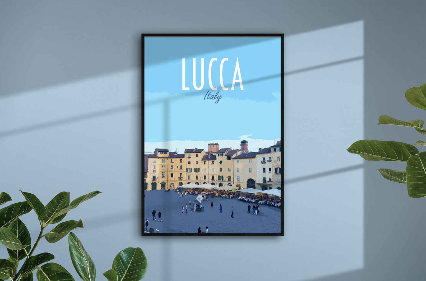 Lucca Travel Poster