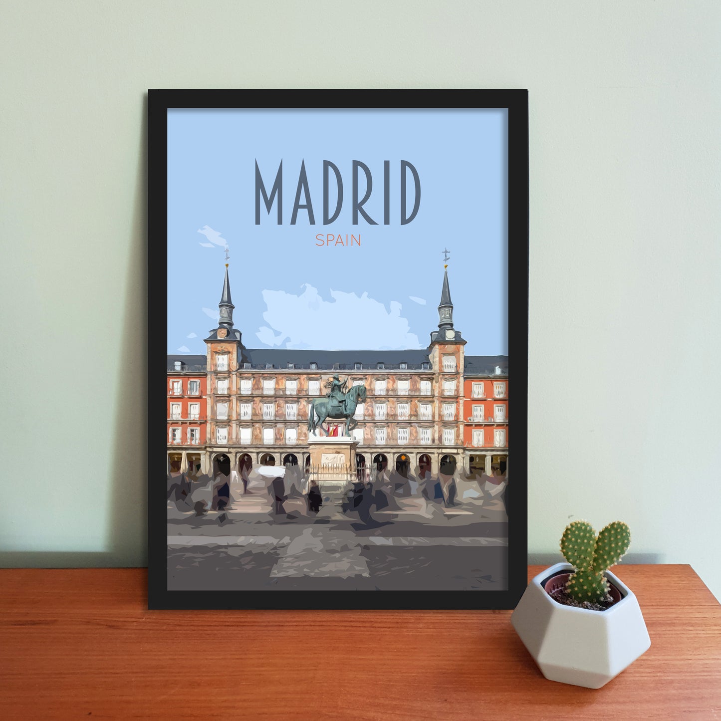 Madrid Travel Poster