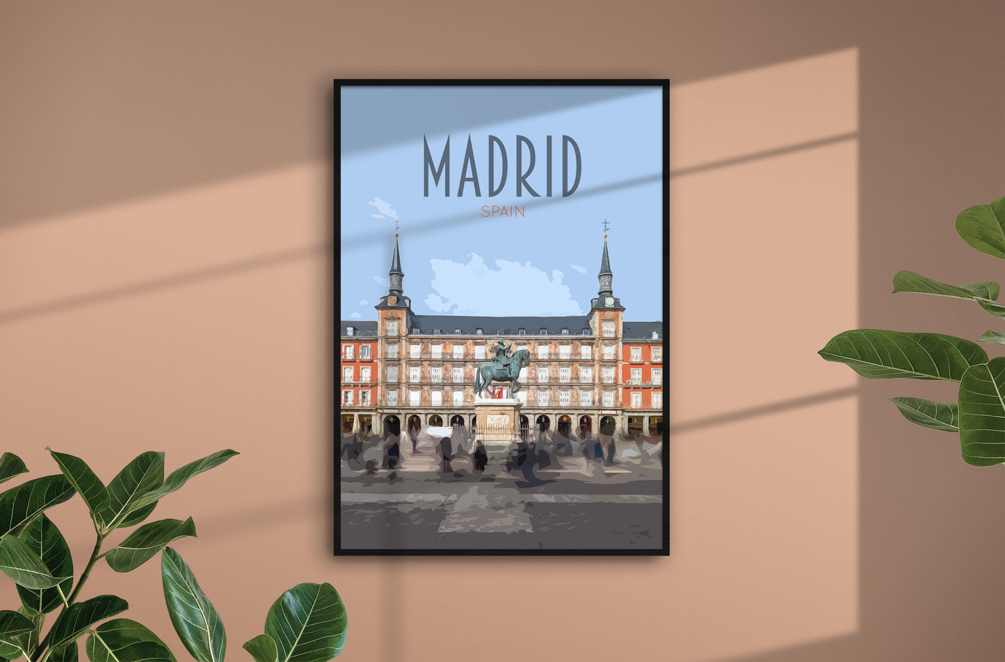 Madrid Travel Poster