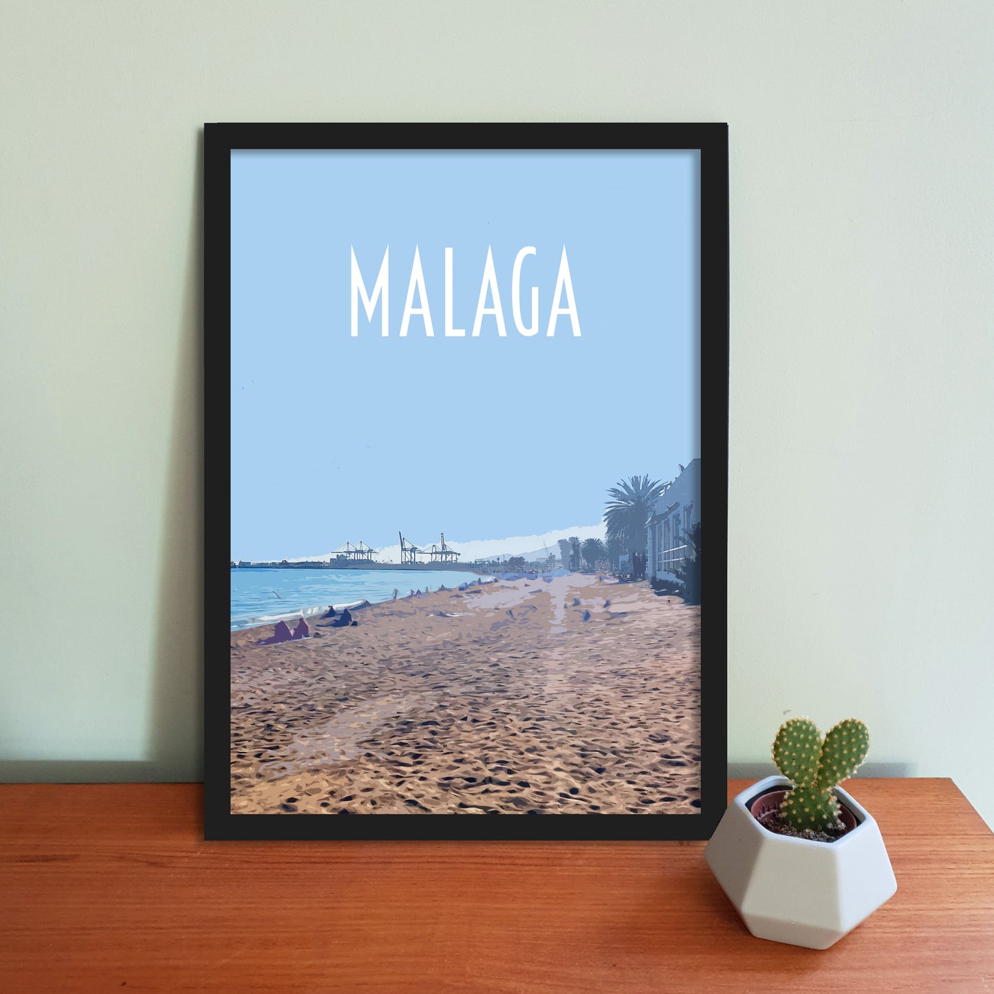 Malaga Travel Poster