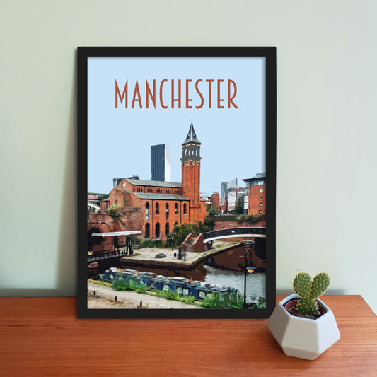 Manchester Travel Poster