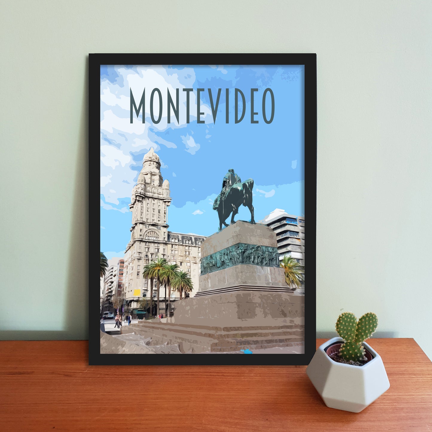 Montevideo Travel Poster