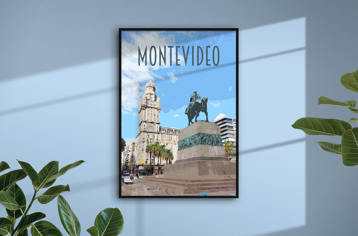 Montevideo Travel Poster