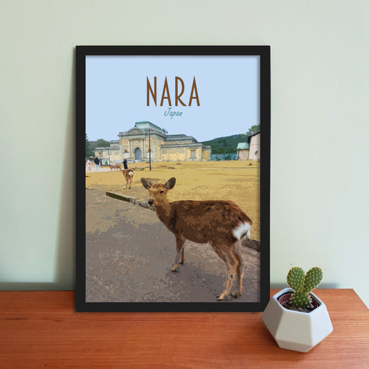 Nara Travel Poster