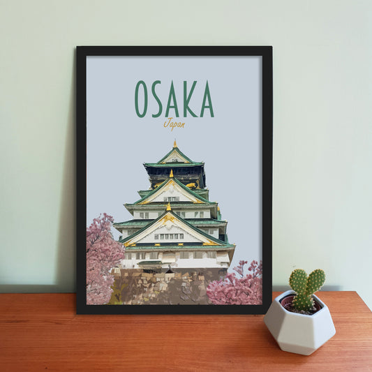 Osaka Travel Poster