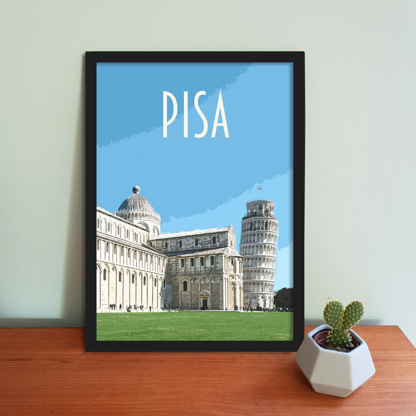 Pisa Travel Poster