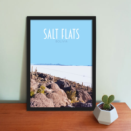 Salt Flats Travel Poster