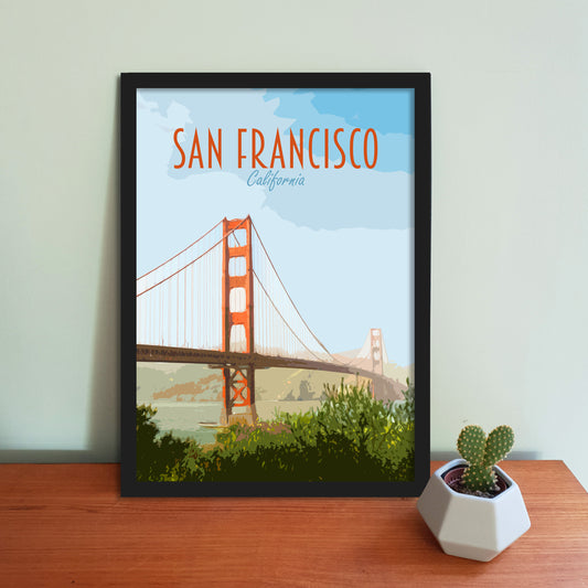 San Francisco Travel Poster