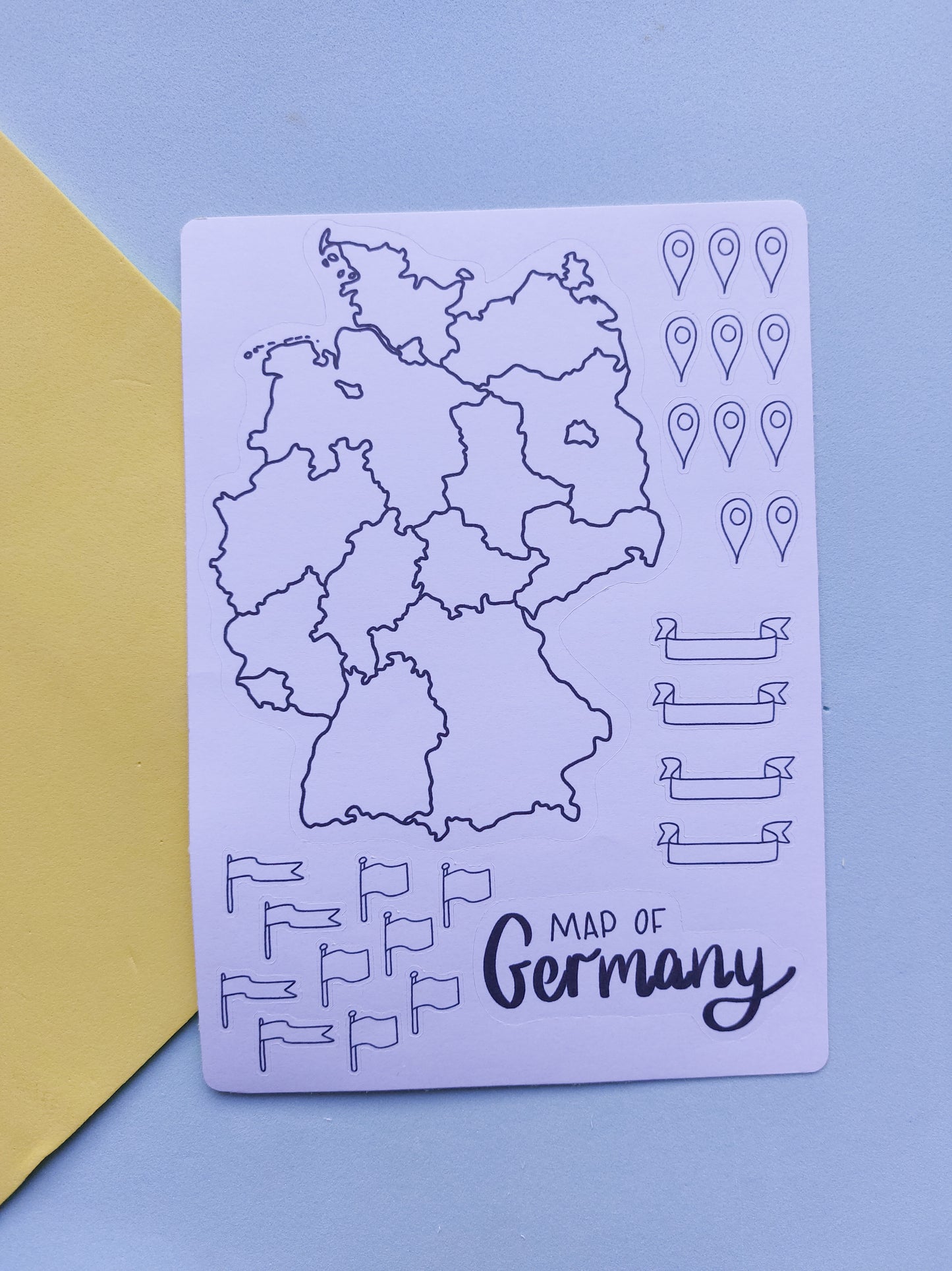 Germany Map Outline Sticker