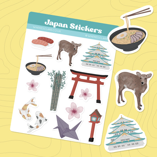 Japan Sticker Sheet