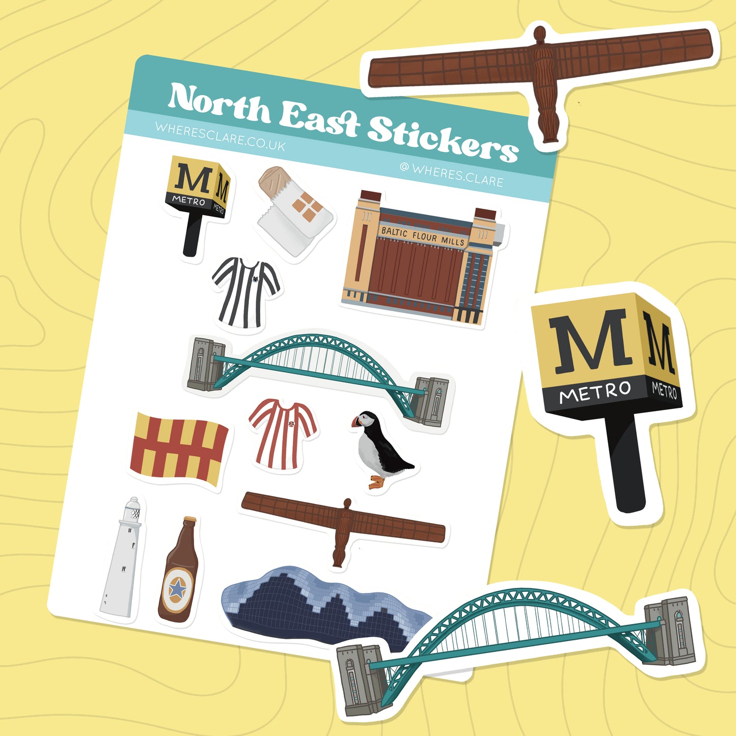 North East England Sticker Sheet