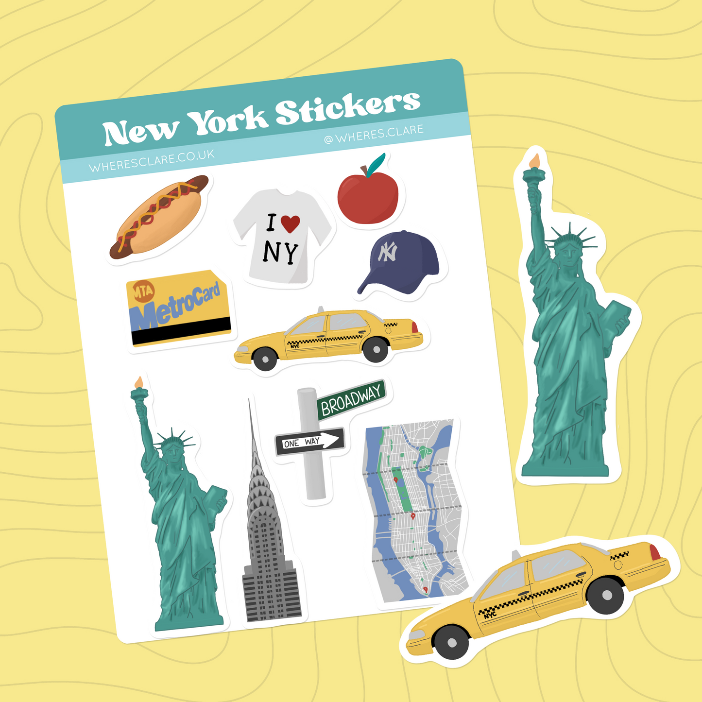 New York Sticker Sheet