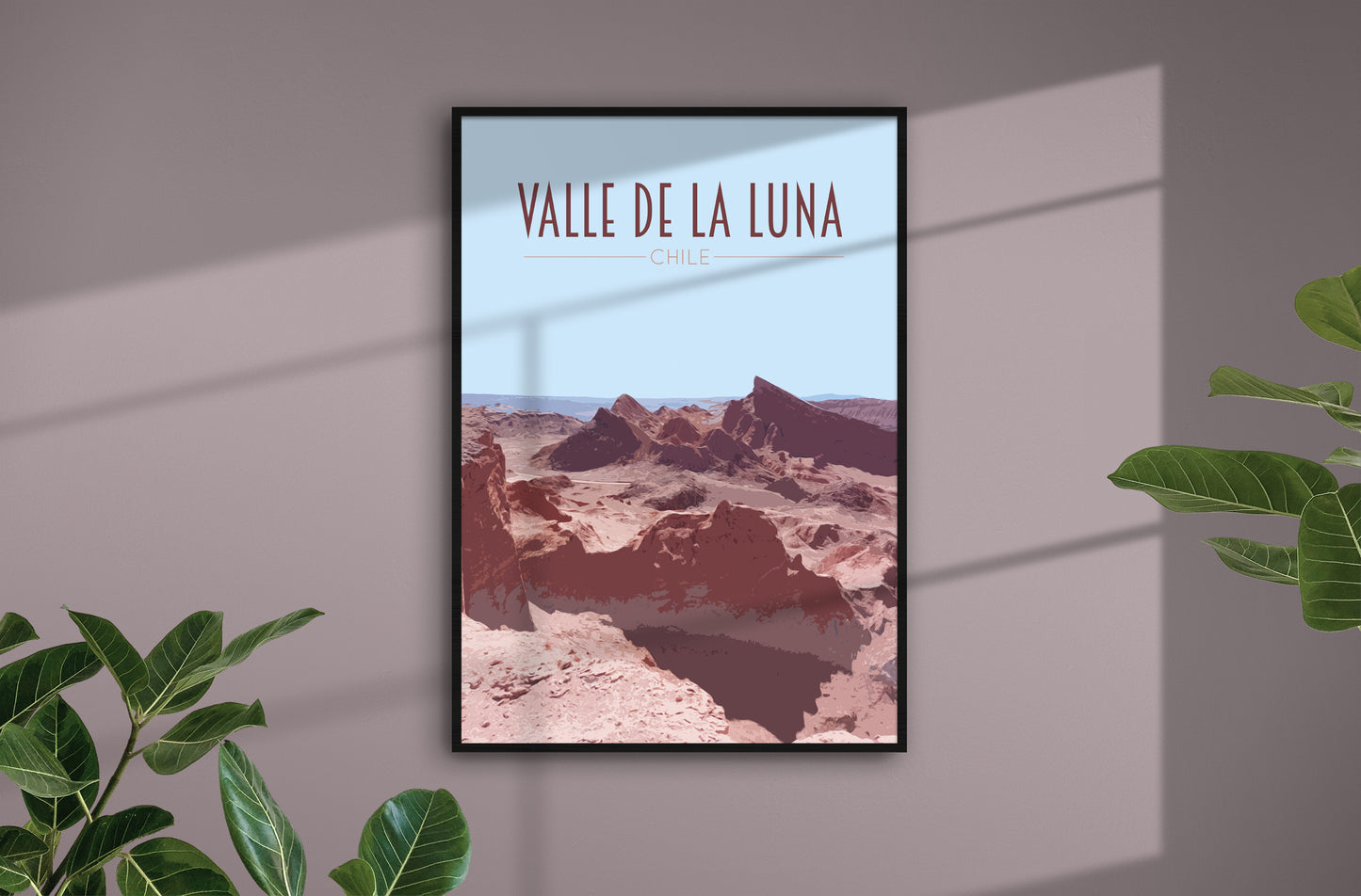 Valle De La Luna Travel Poster