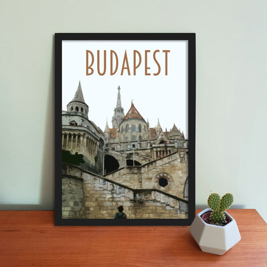 Budapest Travel Poster