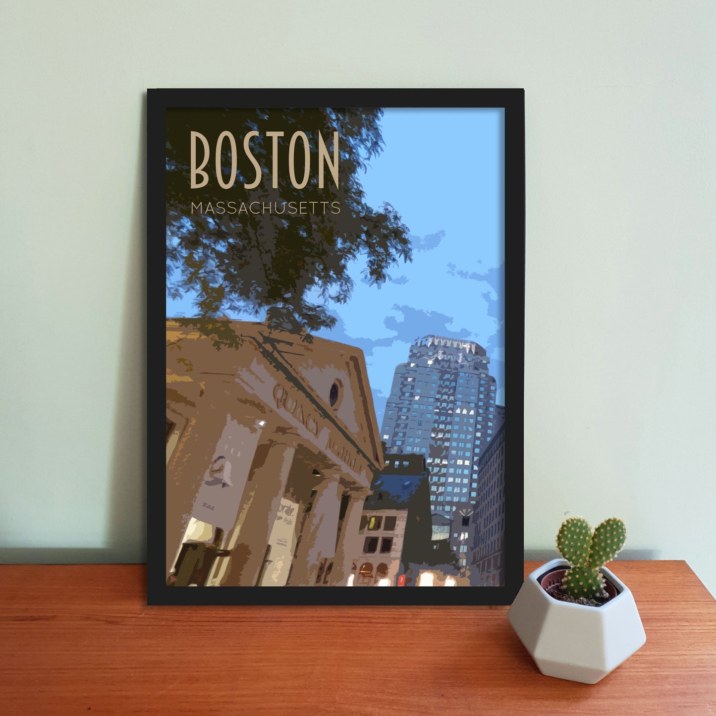 Boston Travel Poster