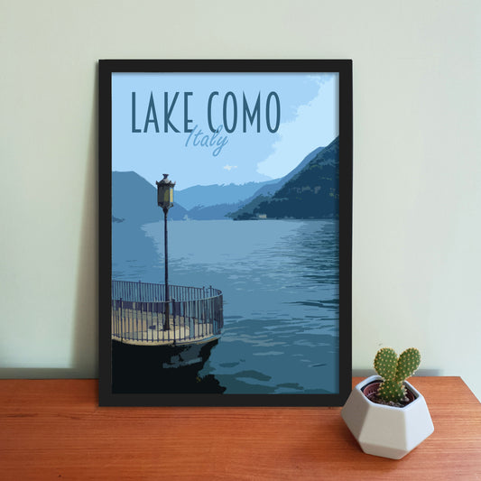 Lake Como Travel Poster