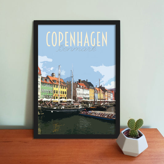 Copenhagen Travel Poster