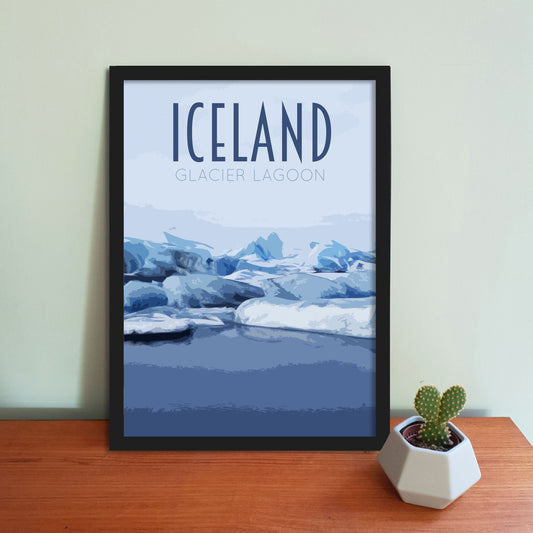 Iceland Travel Poster