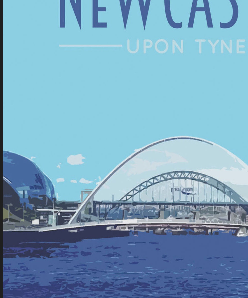 Newcastle Travel Poster