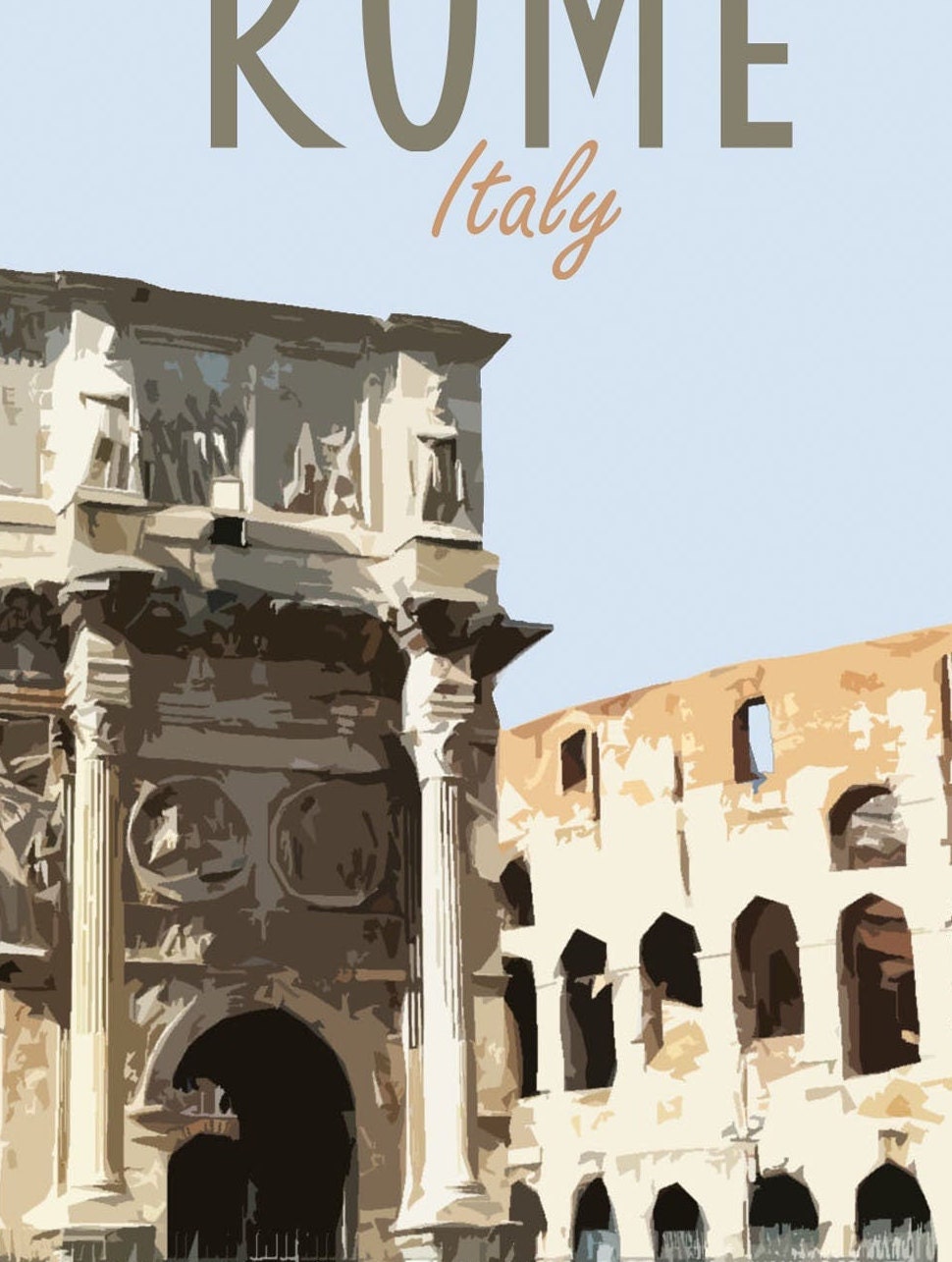 Rome Travel Poster