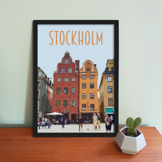 Stockholm Travel Poster