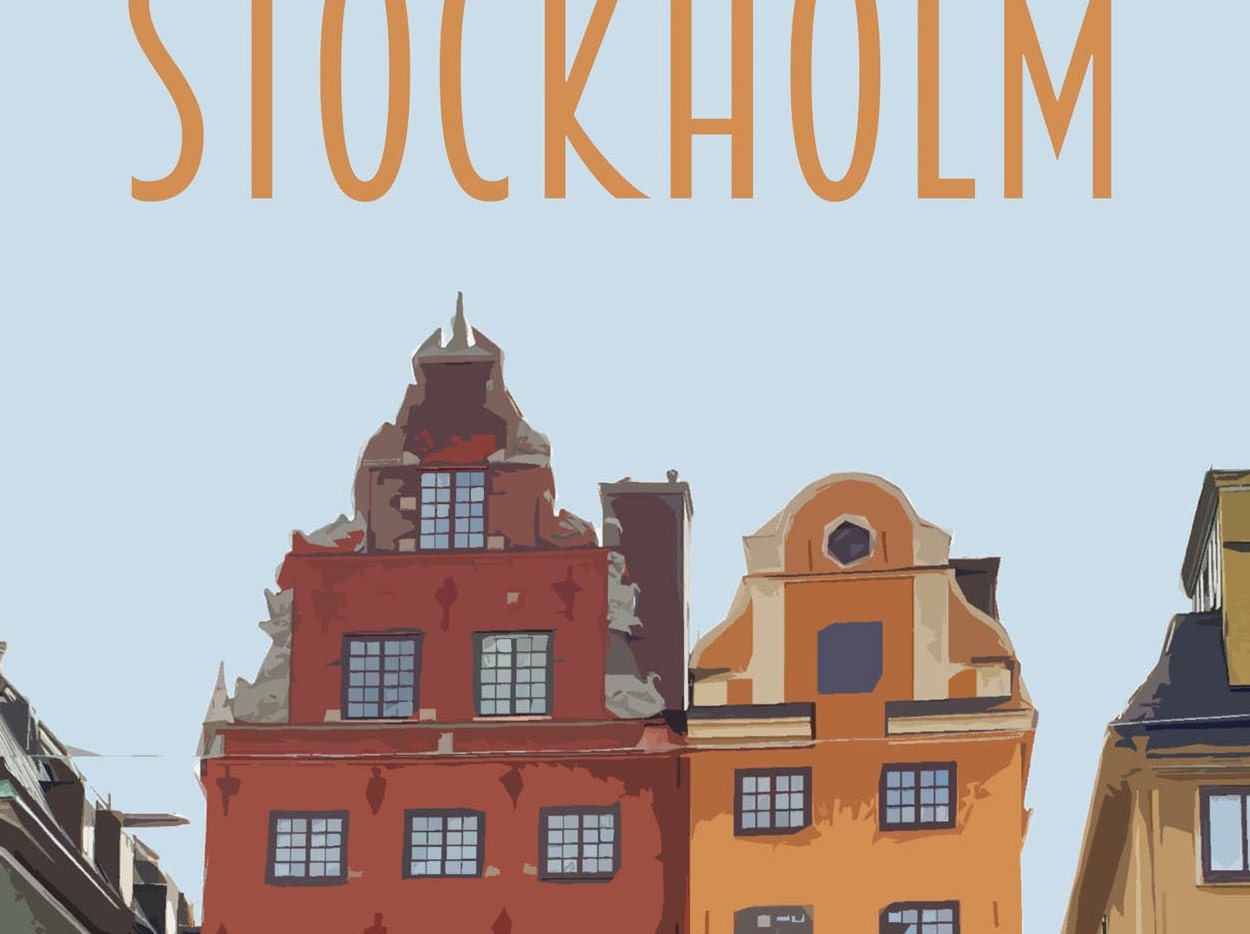 Stockholm Travel Poster