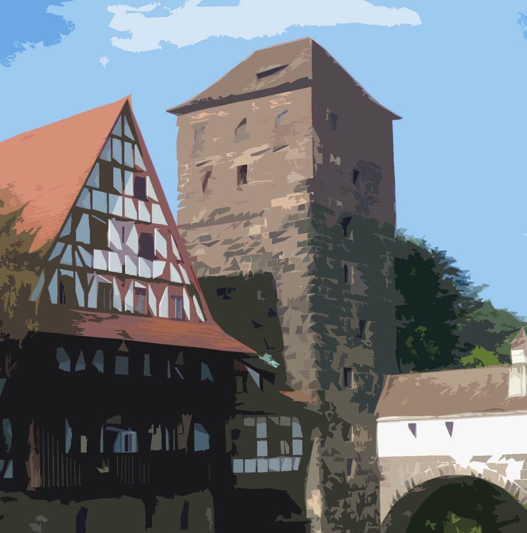 Nuremberg Travel Poster