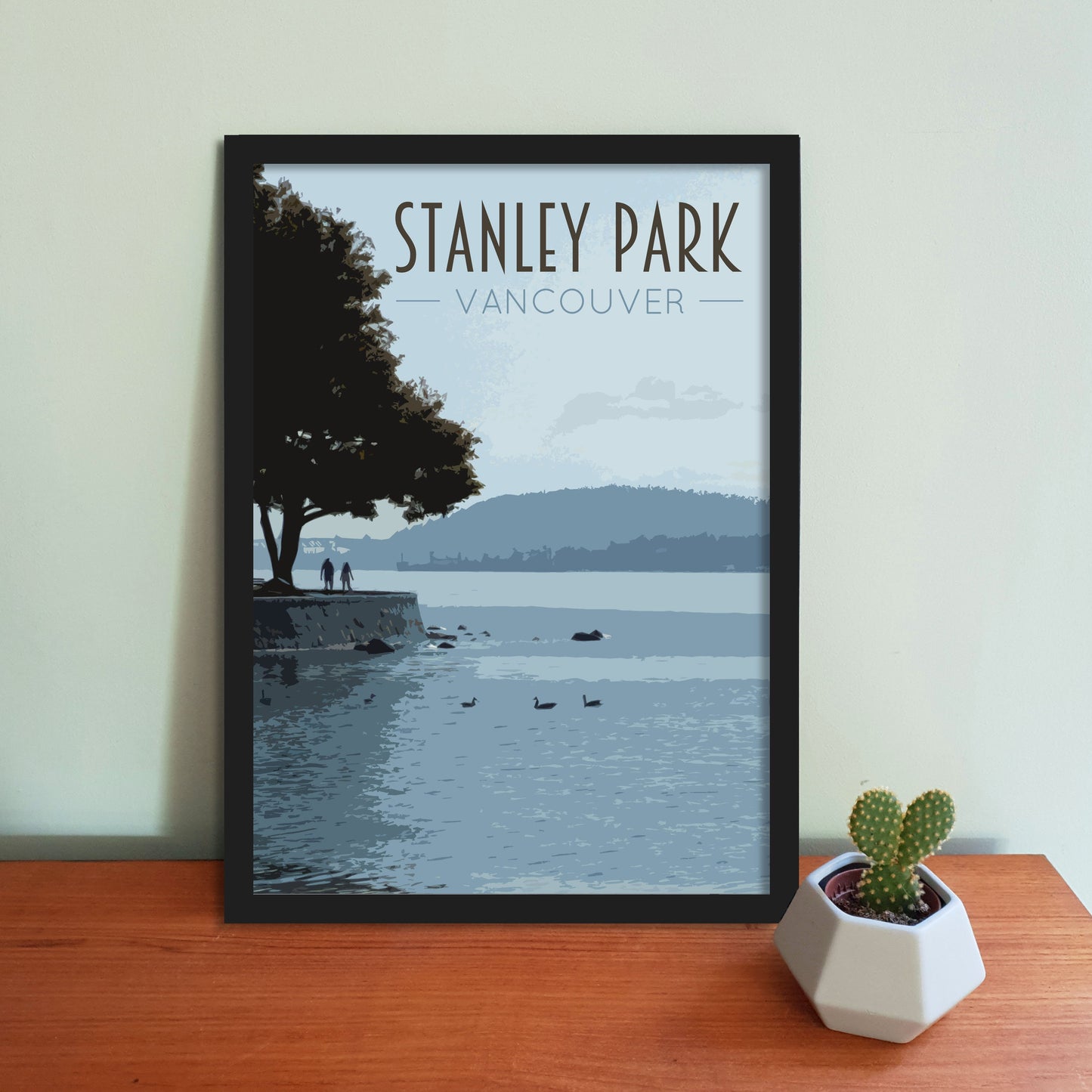 Vancouver Travel Poster, Stanley Park