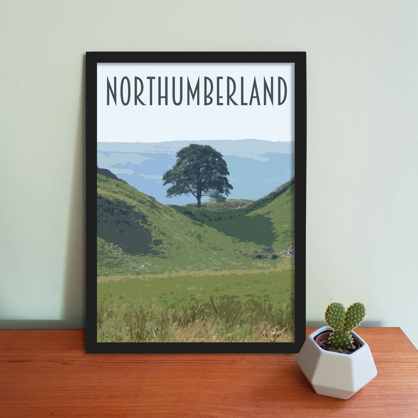 Northumberland Travel Poster