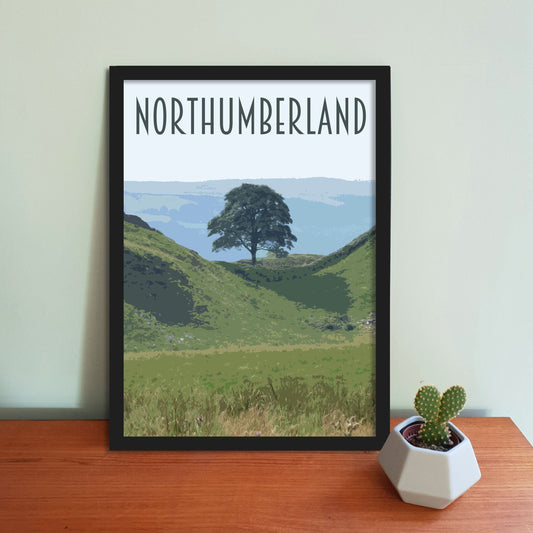 Northumberland Travel Poster