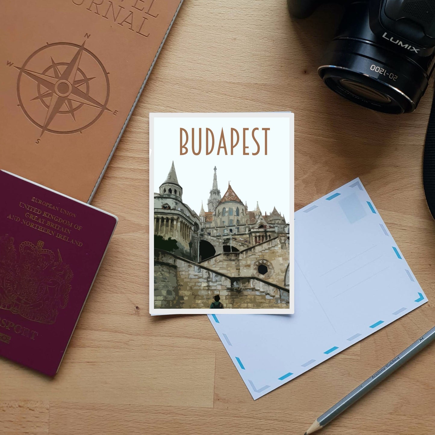 Budapest Travel Poster