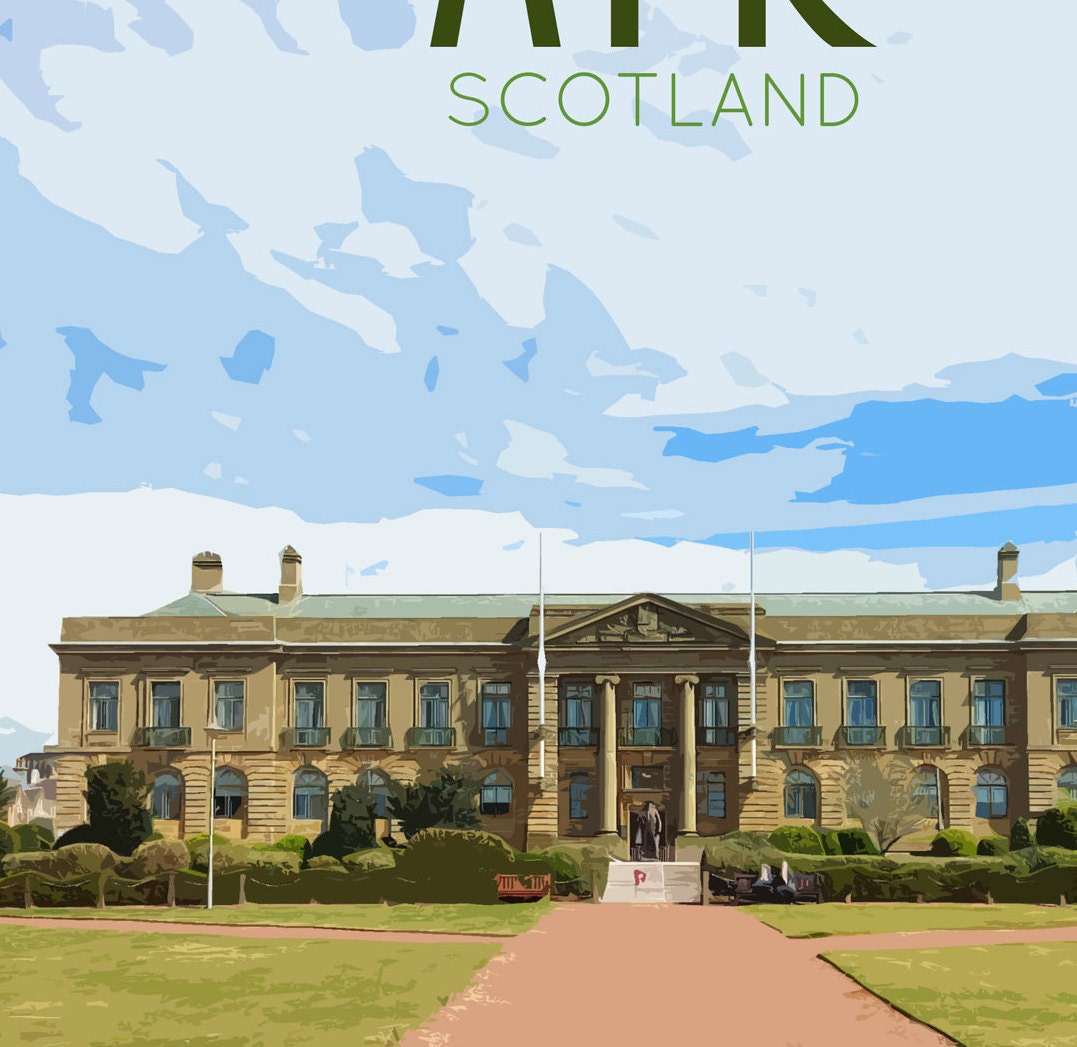 Ayr Travel Poster