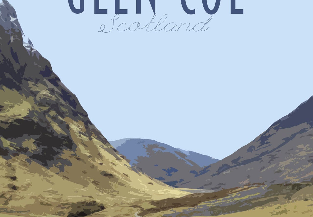 Glen Coe Travel Poster