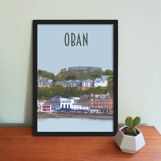 Oban Travel Poster