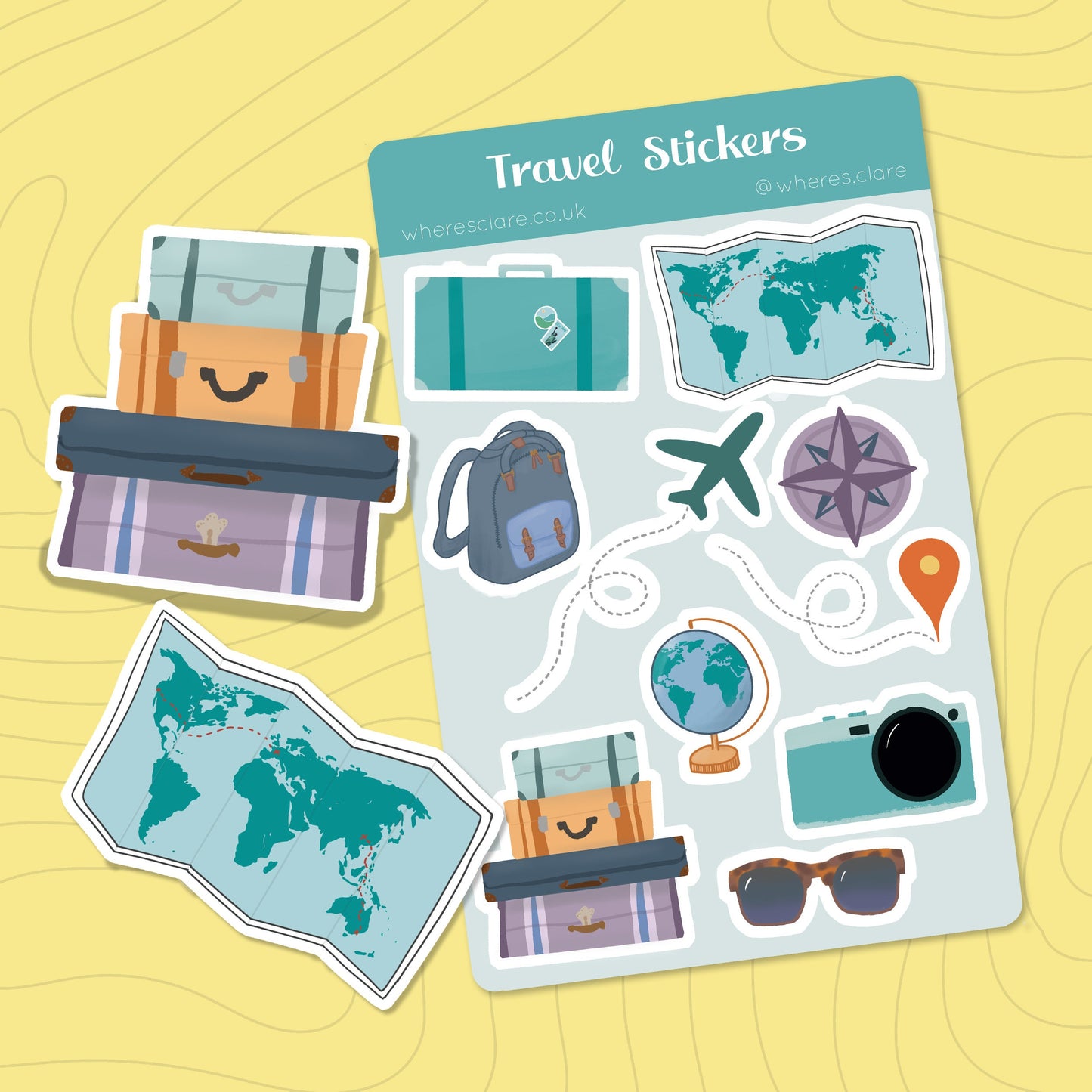 Travel Sticker Sheet