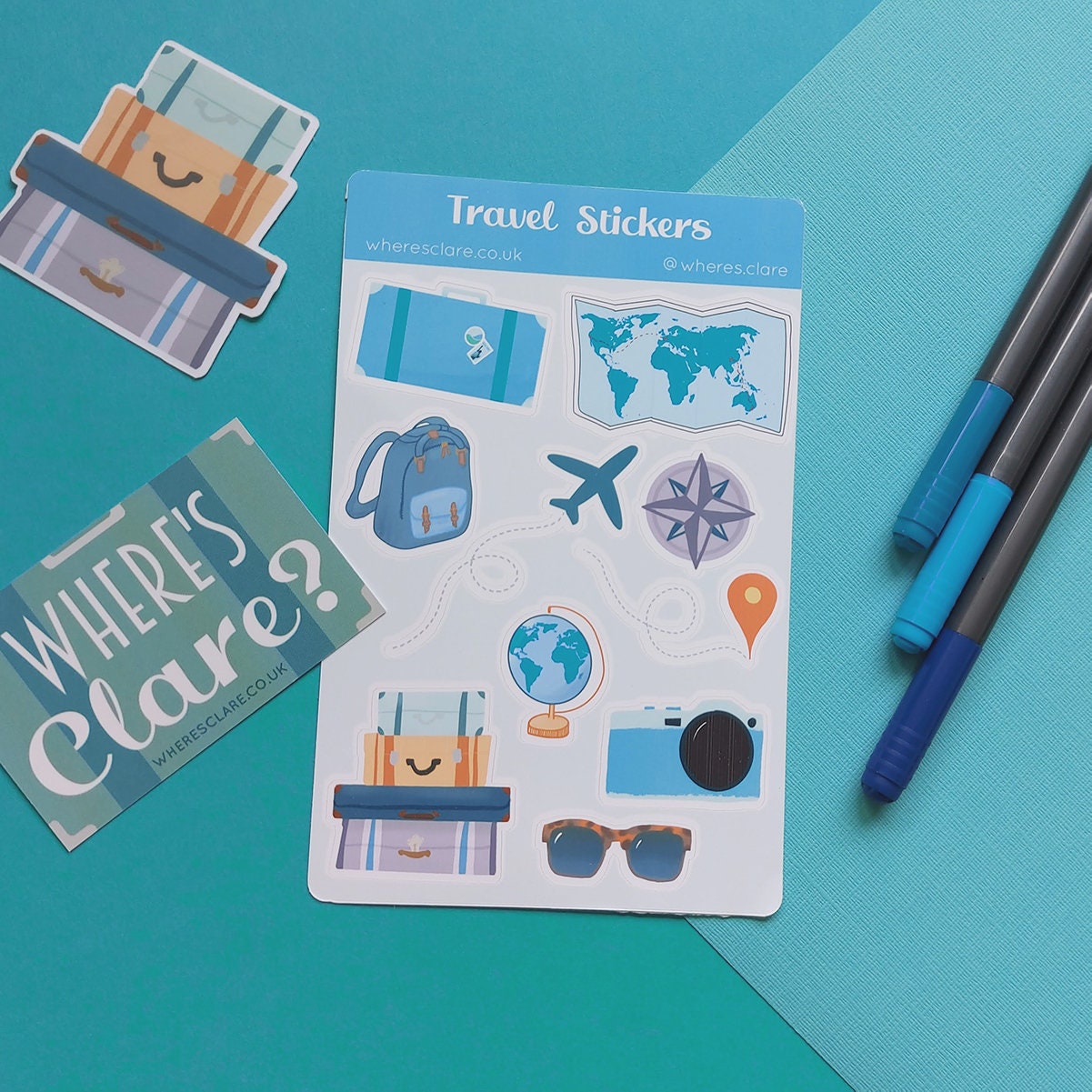 Travel Sticker Sheet