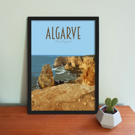 Algarve Travel Poster