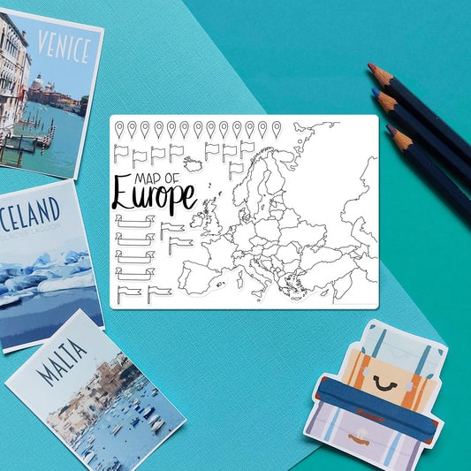 Europe Map Outline Sticker