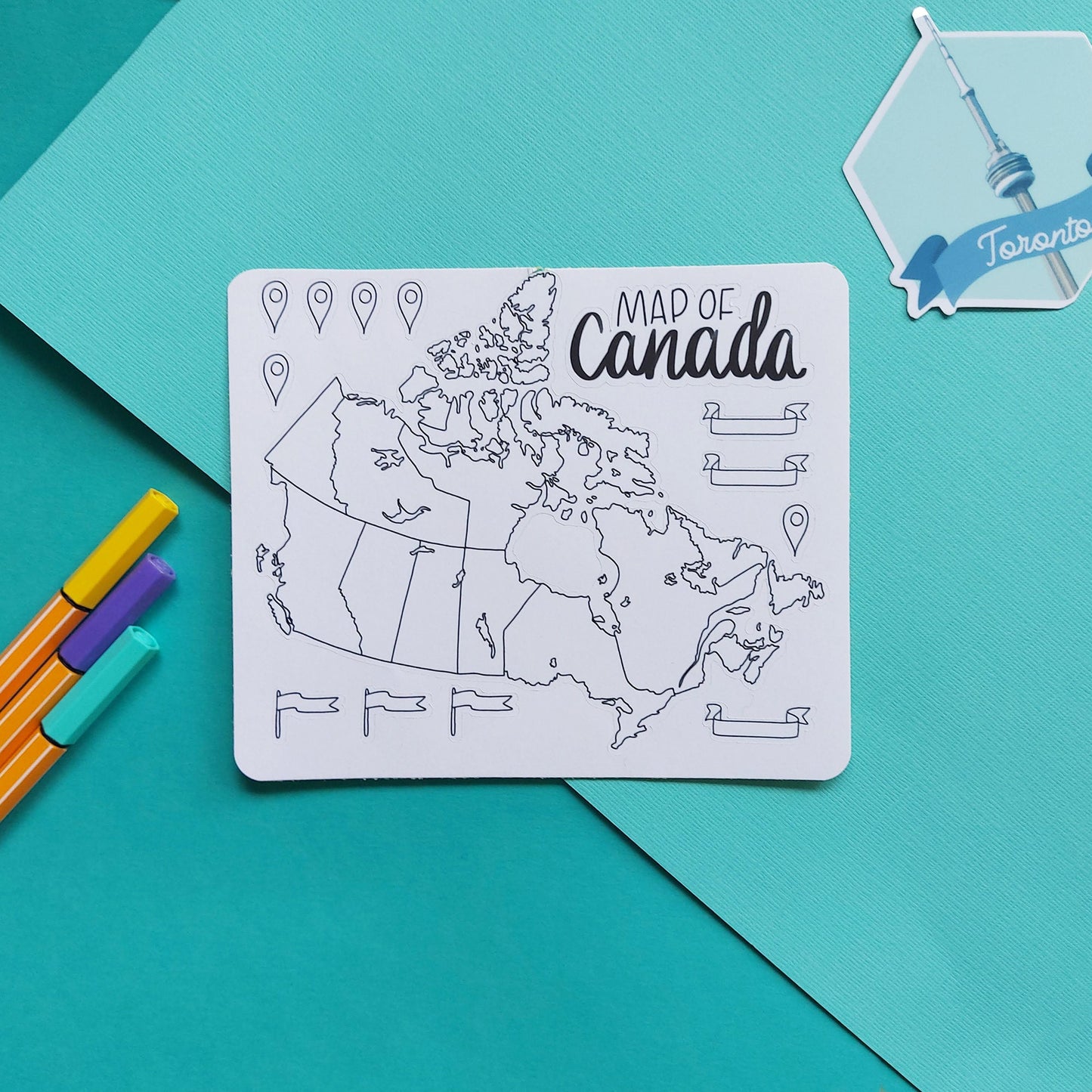 Canada Map Outline Sticker